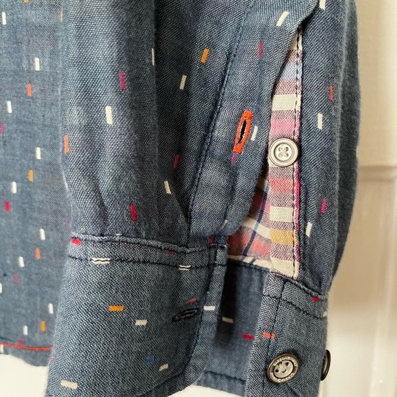 Carbon 2 Cobalt men’s cotton long sleeve button up shirt - Picture 4 of 4